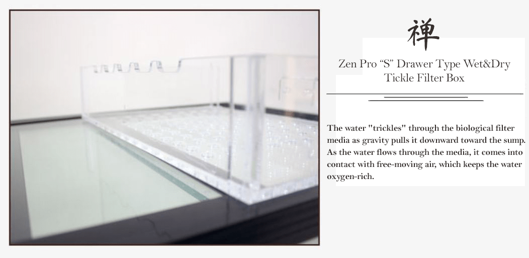 Zen Pro “S” Aquarium Cabinet Drawer Type Wet&Dry Tickle Filter Box